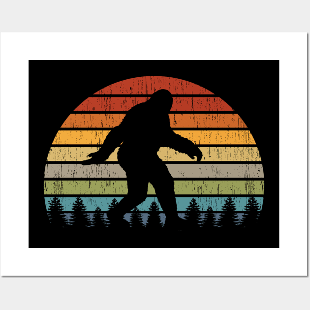 Funny Bigfoot and Sasquatch T Shirts Wall Art by DHdesignerPublic